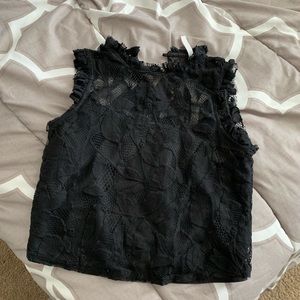 ZARA lace crop top